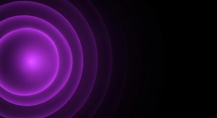 Abstract Purple Glowing Arc