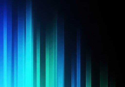 Abstract Blue and Teal Vertical Light Bars