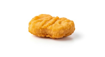 chicken nuggets, isolated on white background, stock photography.
