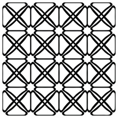 Fototapeta premium Minimalist Geometric Lattice Logo Abstract Repeating Pattern