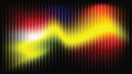 Bright, colorful rainbow vector wave lines pattern with glow and energy for an abstract digital technology background