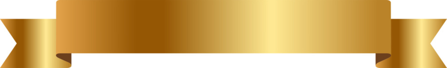 gold ribbons on a white background vector