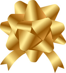 gold ribbons on a white background vector