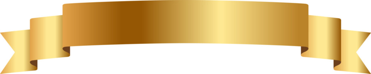 gold ribbons on a white background vector