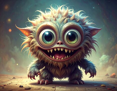 gremlin potworek kuleczka chochlik psotnik straszny troll