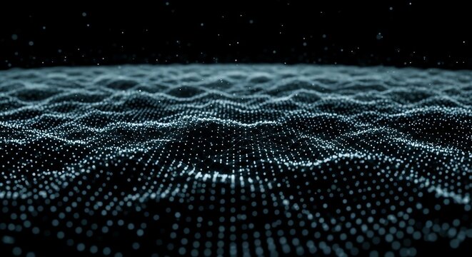 Abstract data wave digital network visualization - Powered by Adobe