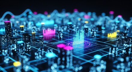 Digital network data visualization with graphs