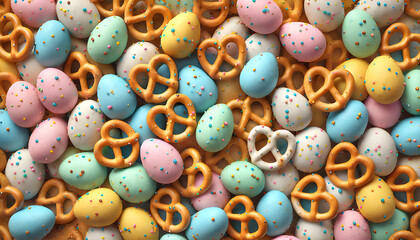 Speckled Egg Pretzels