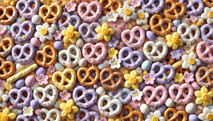 Spring Flower Pretzels