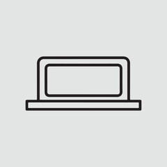 Fototapeta premium Office Desk Nameplate Employee Tag Outline Icon