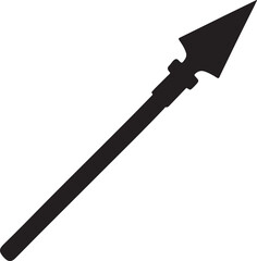 spear icon in silhouette