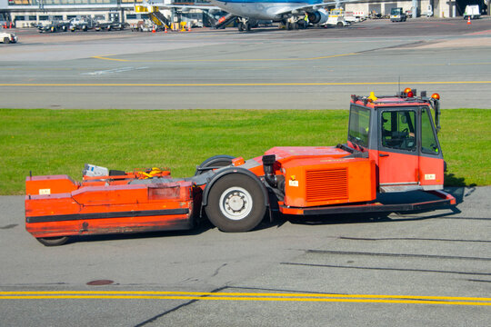 Pushback Tractor on the Tarmac