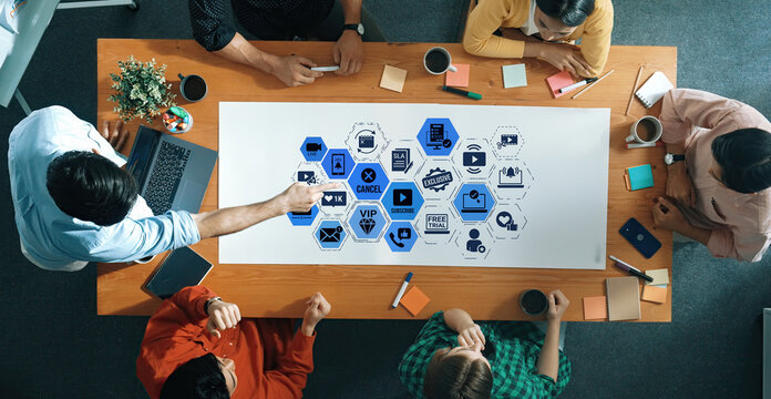 Concept of subscription services provides exclusive digital content. This model offers continuous access, enhancing subscription services with personalized experiences and benefits. Entice - Powered by Adobe