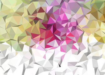 Abstract Geometric Polygonal Background with Vibrant Color Gradient