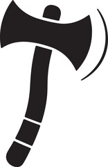 weapon Throwing axe icon clean vector on white background
