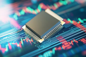 Ultra detailed close up of a robotic hand featuring intricate mechanical engineering and illuminated internal circuitry against black backdrop