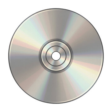 compact disc ( CD or DVD ) isolated on transparent background