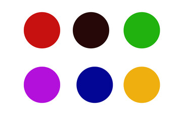 set of colorful easter eggs