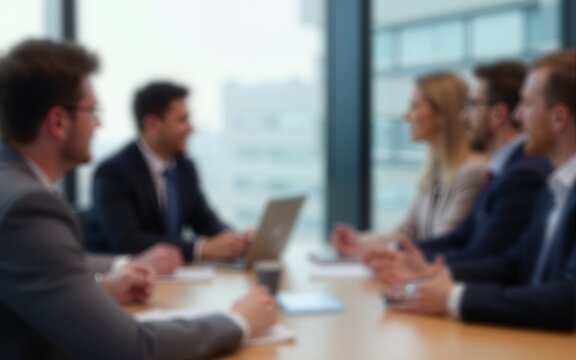 Business Meeting Blur. High quality