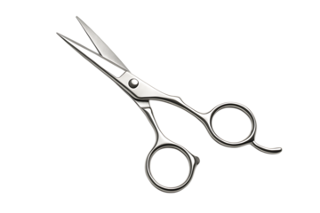 Hairdressing Scissors Isolated on White Background with Full Depth of Field