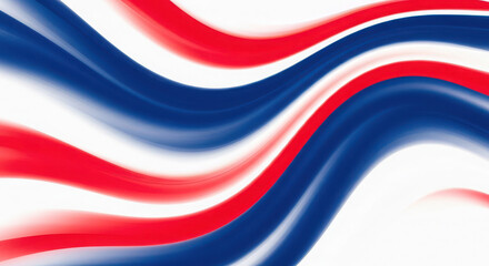 Fototapeta premium Abstract red white and blue swirls background
