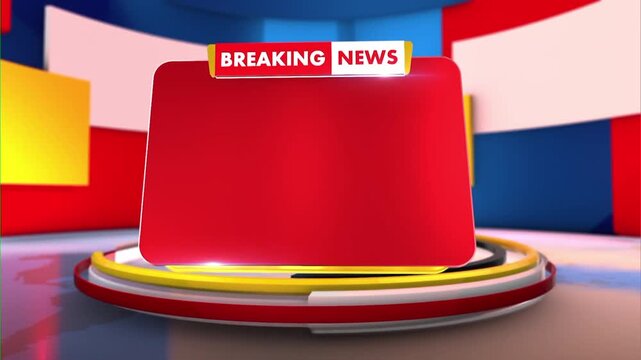 Dynamic breaking news animation ready for your headlines with vibrant colors and modern design for urgent updates and announcements