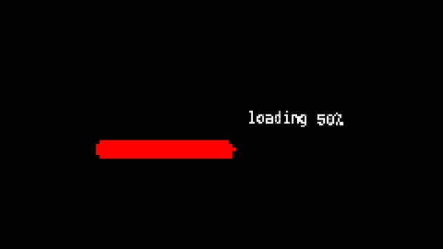 8 bit loading Pixel art loading animation retro game start 8 bit 4k animation
 - Powered by Adobe