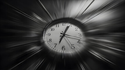 Relentless Passage of Time A Captivating Depiction o Ticking Clock and Life's omentum