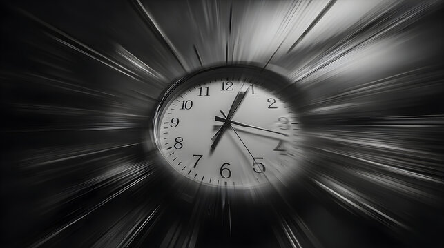 Relentless Passage of Time A Captivating Depiction o Ticking Clock and Life's omentum