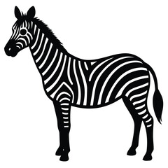 zebra vector icon