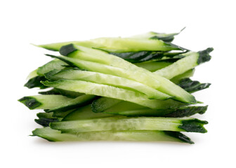 Fresh Cucumber Strips - Raw Vegetable for Salad and Cooking