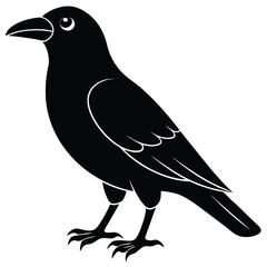 crow vector icon