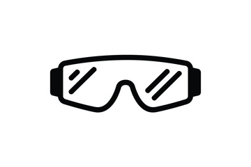 A graphic illustration of safety goggles represents personal protective equipment.