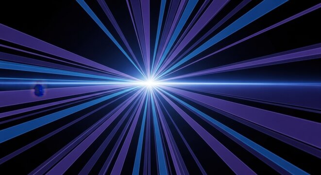 Abstract Blue and Purple Digital Horizon