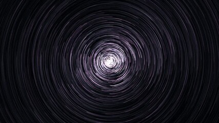 Abstract black and white spiral swirl pattern vortex tunnel art design - Powered by Adobe