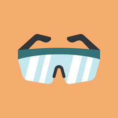 Safety goggles icon for colorful and professional workplace visuals.