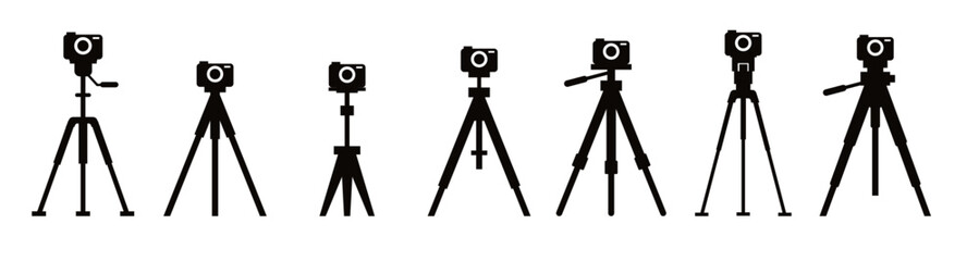 Obraz premium Camera Tripod vector illustration
