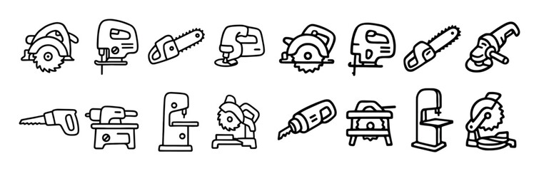 Fototapeta premium Power Tool Icons