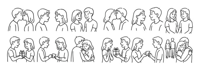 Fototapeta premium First Love Icons