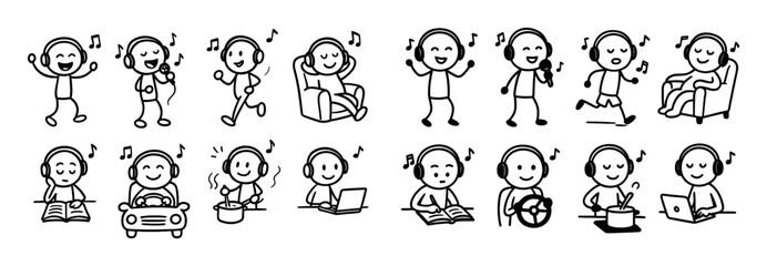 Music Listening Icons