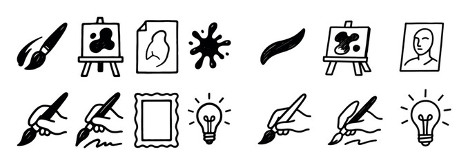 Artist Doodle Icons