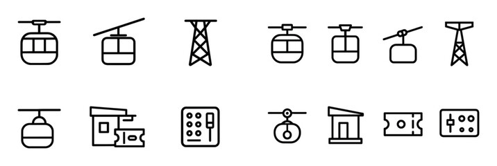 Cable Car Icons