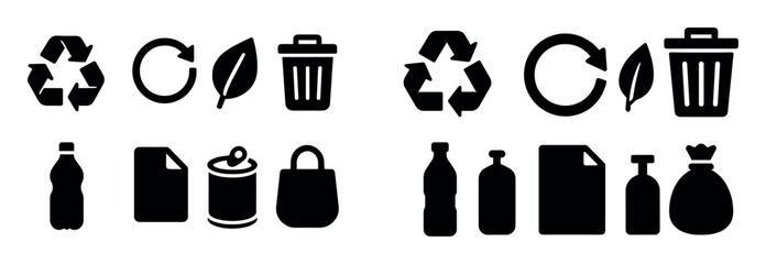 Waste Sorting Icons