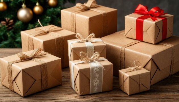 Gift wrapping after purchase with elegant paper, ribbons, and boxes. Perfect for retail branding, e-commerce promotions, corporate gifting, and International Friendship Day campaigns.