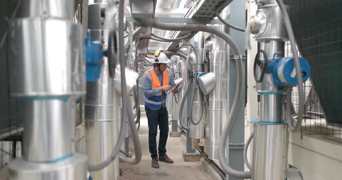 HVAC technician record data and conduct real-time analysis. Using specialized software to diagnose and optimize mechanical, electrical, and plumbing systems with energy efficiency plan
