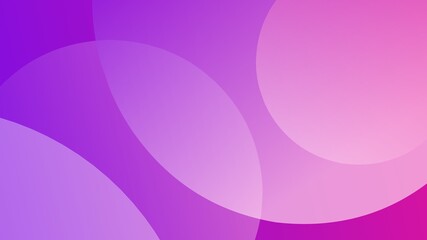 Vibrant purple and pink abstract gradient background featuring large overlapping transparent circles with soft edges.