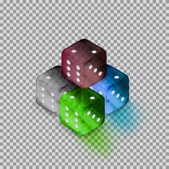 Dices graphic resourses for  casino o gambling related designs
