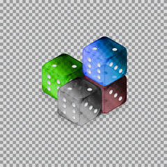 Dices graphic resourses for  casino o gambling related designs