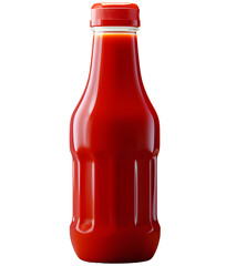 ketchup bottle, tomato sauce, isolated background.