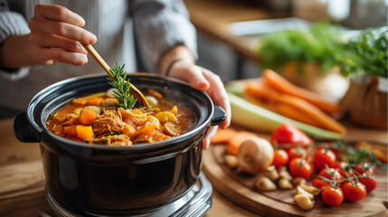 Community cooking class learning affordable healthy soups, self care, nutrition, budgeting, class, empowerment, home cooking, with copy space